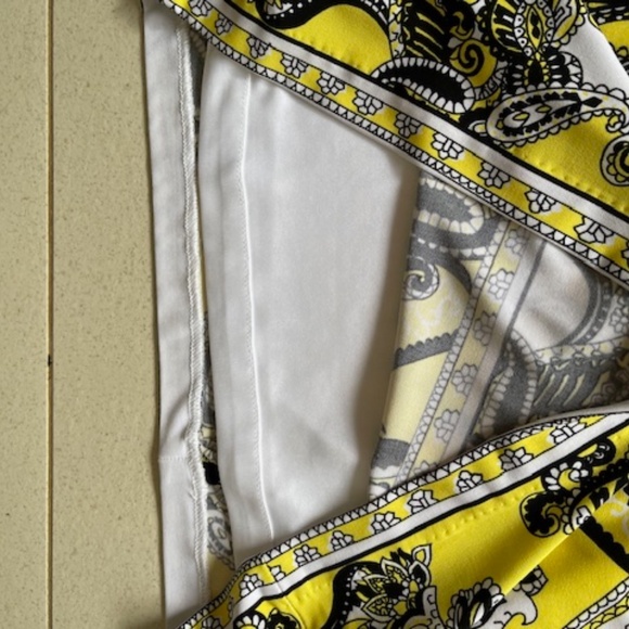 Cache Yellow/Black Dress L  NWOT - Picture 4 of 6